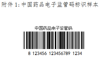 中國(guó)藥品電子監(jiān)管碼標(biāo)識(shí)樣本