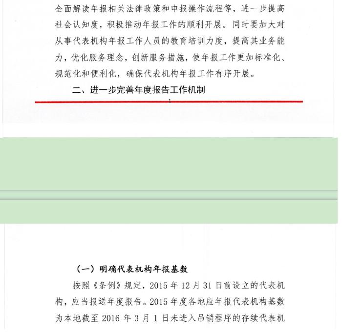 工商企監(jiān)字〔2016〕7號《關(guān)于做好2015年度外國企業(yè)常駐代表機(jī)構(gòu)年度報告工作的通知》2