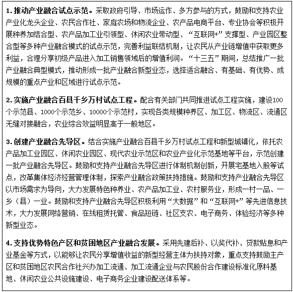 專欄4：產(chǎn)業(yè)融合試點示范工程