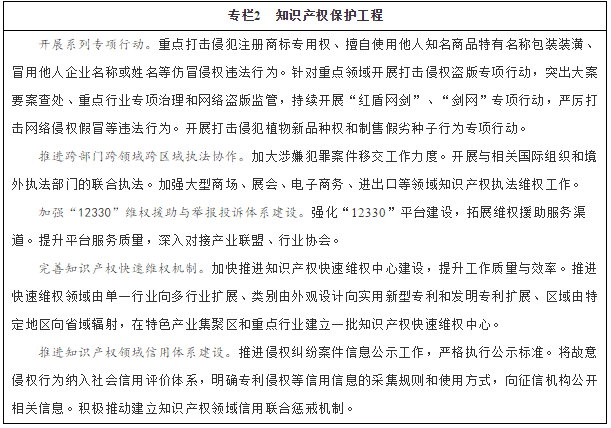 專(zhuān)欄2　知識(shí)產(chǎn)權(quán)保護(hù)工程