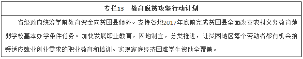 教育脫貧攻堅(jiān)行動(dòng)計(jì)劃