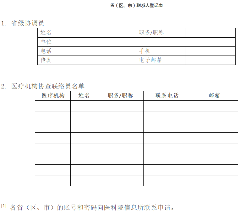附件：省（區(qū)、市）聯(lián)系人登記表